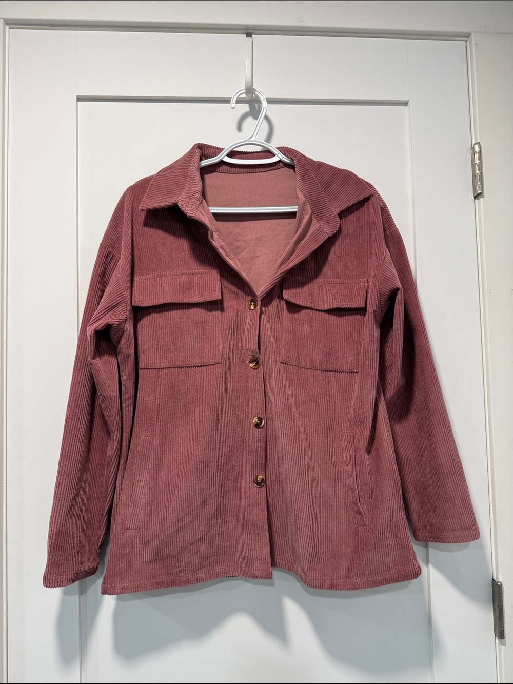 Women's Dusty Rose Corduroy Jacket